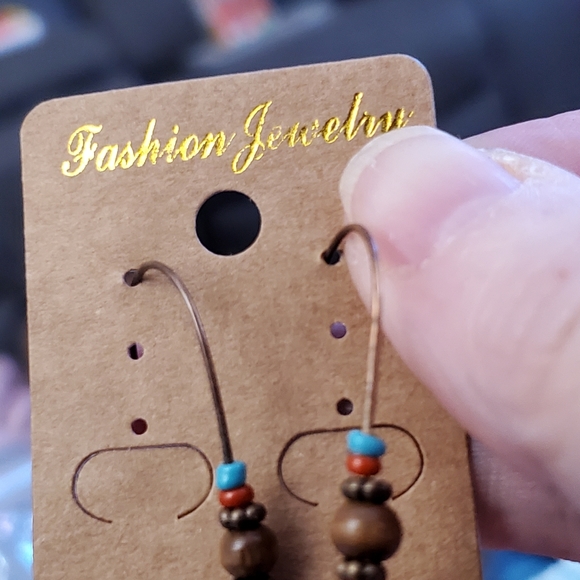 💖 colorful bohemian gypsy drop earrings - Picture 6 of 9